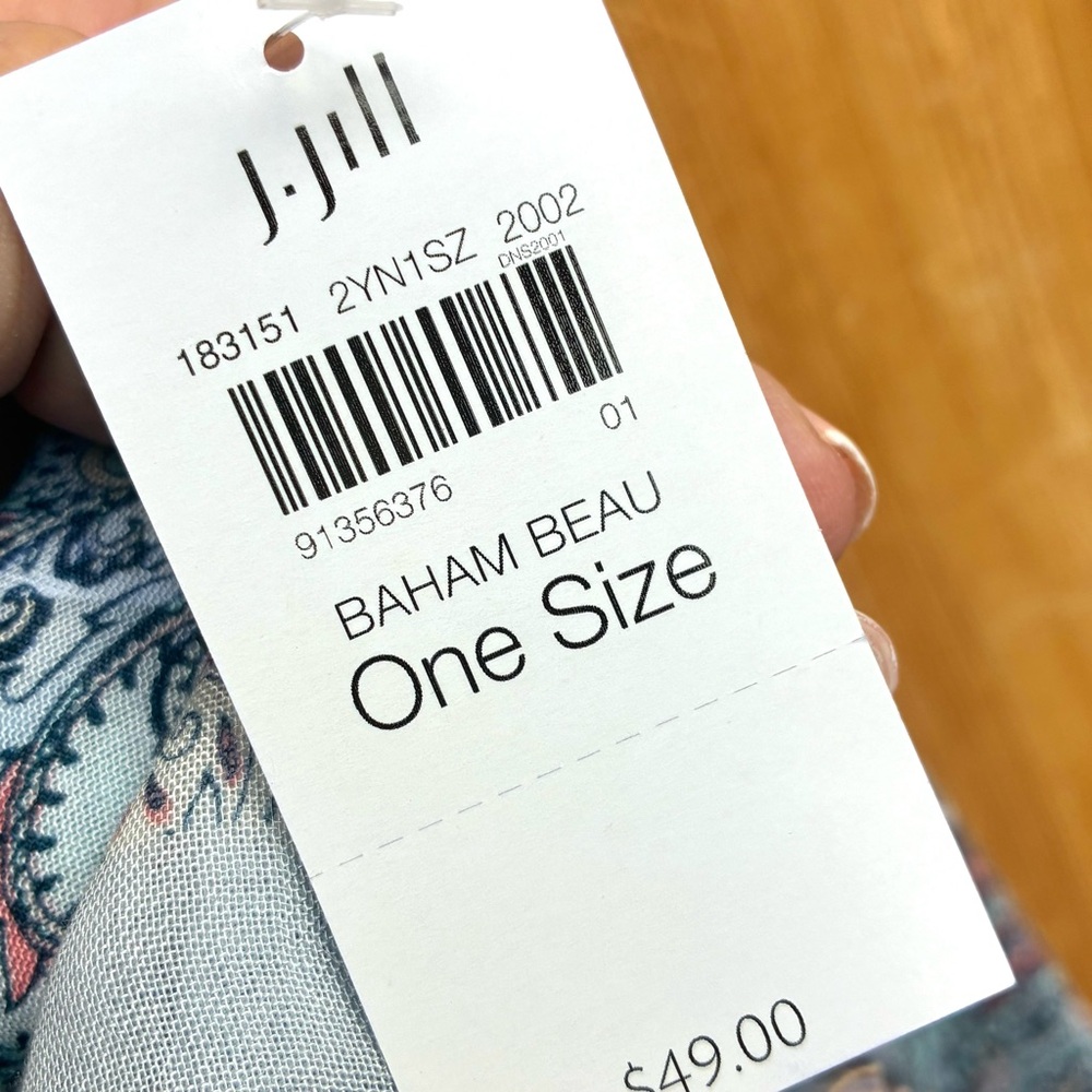 J. Jill NWT Baham Beau Skirt With Matching Scarf Sz Medium - Picture 3 of 8